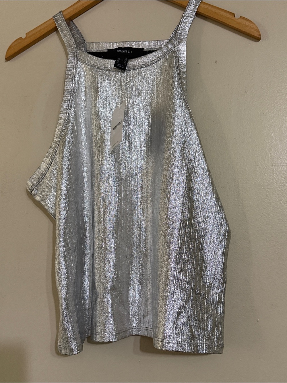 Forever 21 metallic tank top